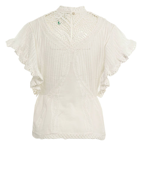 Blusa con ricami