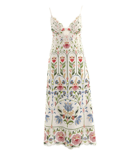 Abito maxi in lino