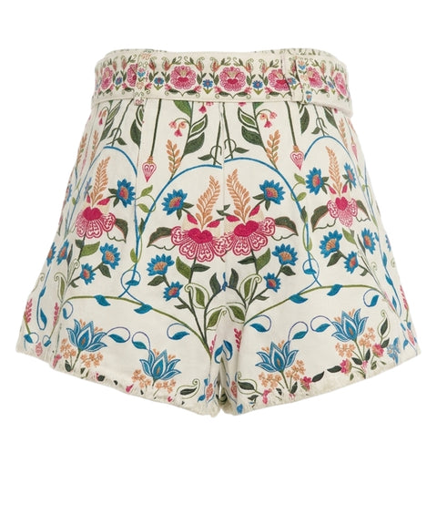 Shorts con stampa floreale