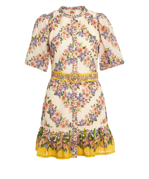 Minikleid mit Floralem Muster