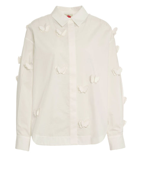 Bluse mit Applikationen