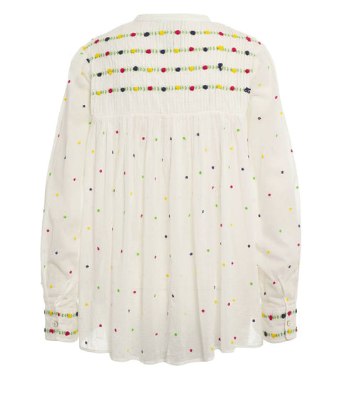 Bluse mit Stickerei