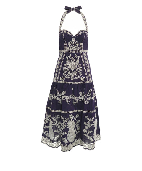 Abito midi in cotone