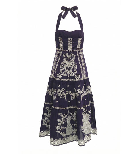 Abito midi in cotone
