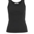 Geripptes Tank Top mit Logo