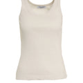 Ribbed tank top with logo