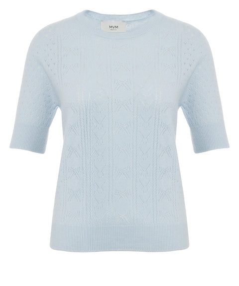 Top in maglia 'Celeste'