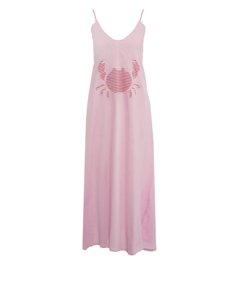 Abito maxi in cotone 'Fiore'