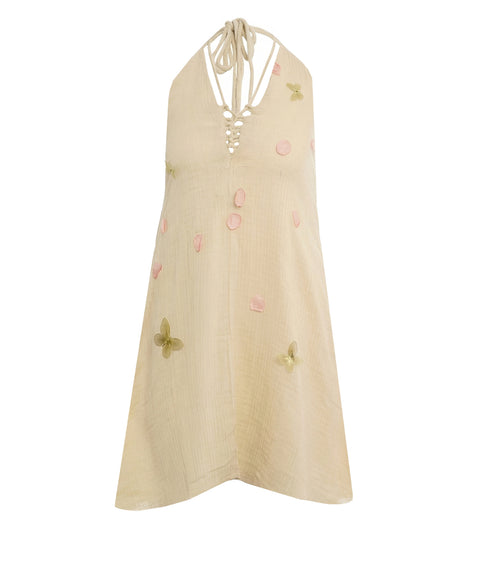 Abito mini in cotone 'Loto'