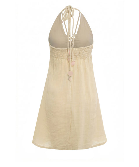 Abito mini in cotone 'Loto'