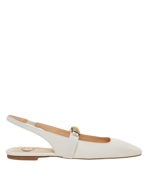 Slingback in pelle