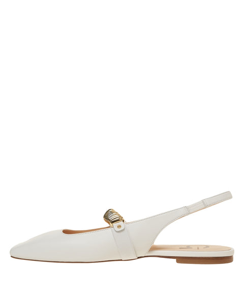 Slingback in pelle