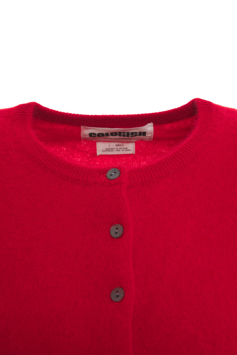 Cardigan in cashmere 'Brushed'