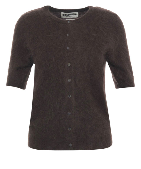 Strickjacke aus Kaschmir 'Brushed'