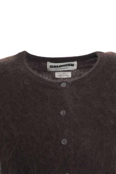Strickjacke aus Kaschmir 'Brushed'