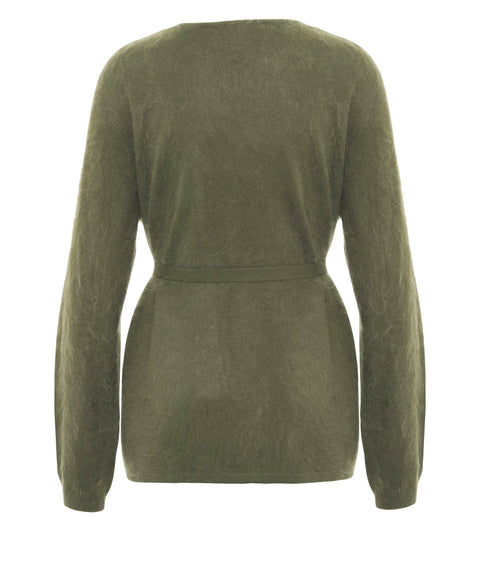Cardigan in cashmere 'Brushed'