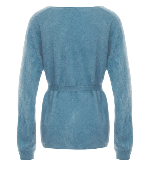 Cardigan in cashmere 'Brushed'