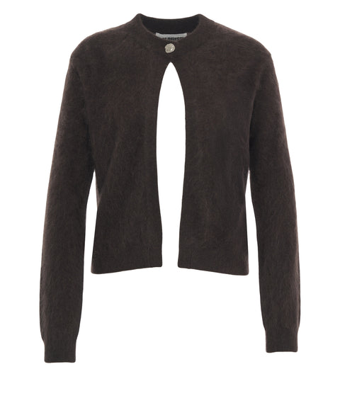 Cardigan in cashmere 'Brushed'