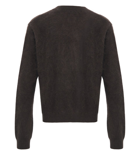 Strickjacke aus Kaschmir 'Brushed'