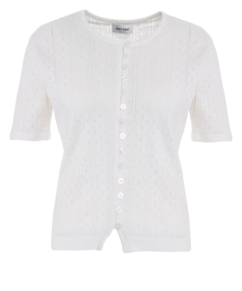 T-shirt 'Pointelle'