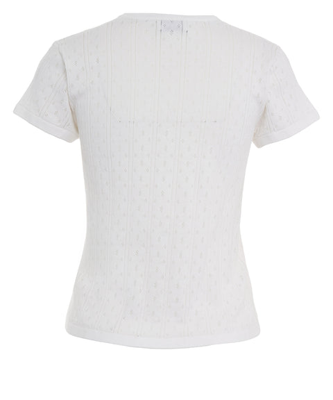 T-shirt 'Pointelle'