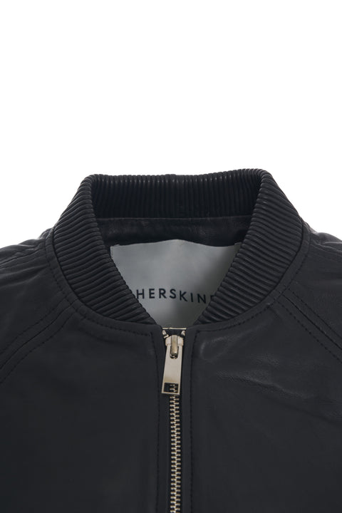 Giacca in pelle 'Yvette'