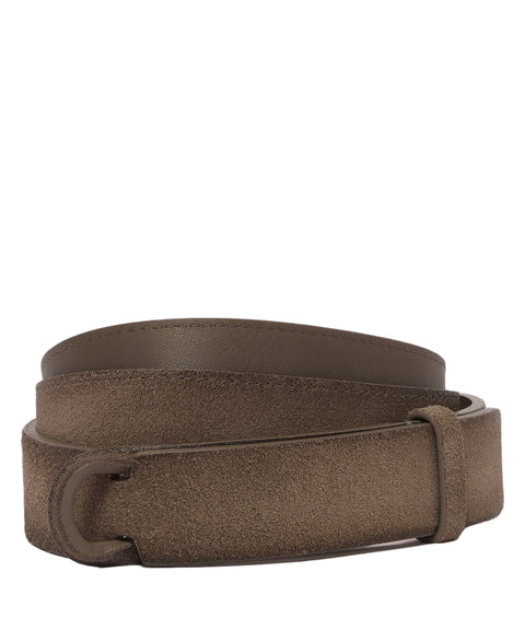 Suede belt