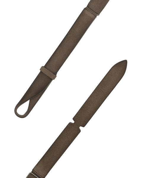 Suede belt
