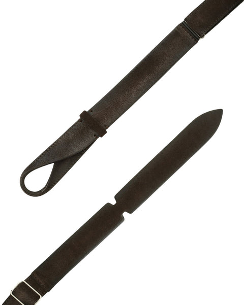 Suede belt