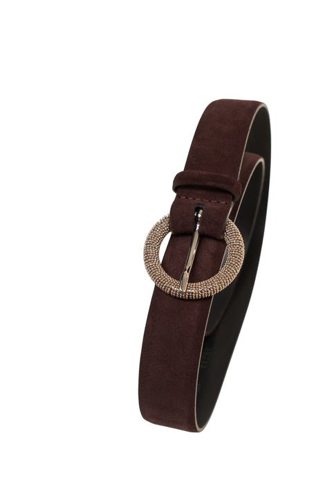 Cintura in pelle scamosciata