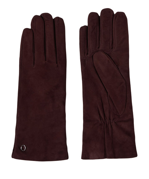 Orciani Handschuhe aus Wildleder Rot Damen
