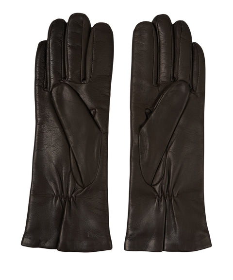 Orciani Handschuhe aus Leder Braun Damen