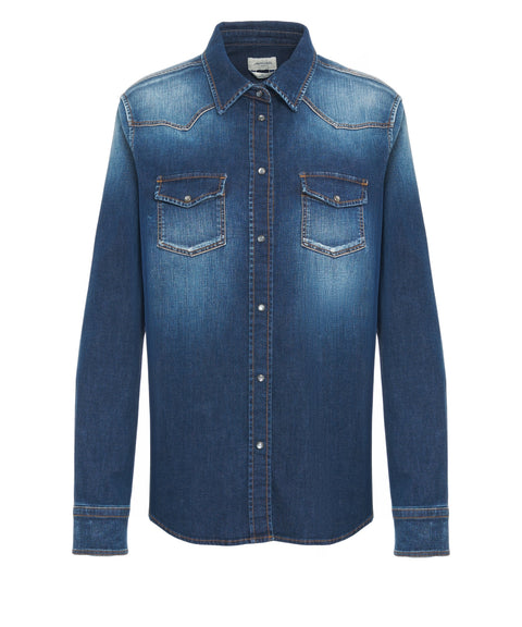 Camicia con tasche a pattina
