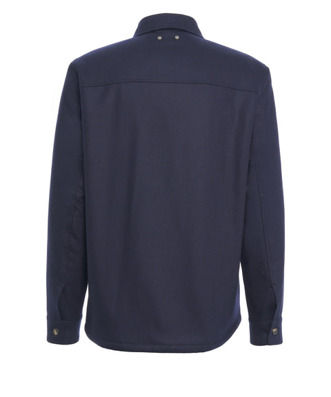Jacket with chest flap pockets
