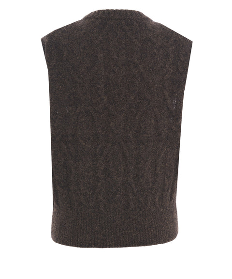 Wool blend vest
