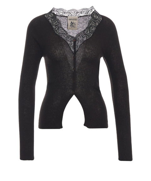 Cardigan in misto lana e cashmere