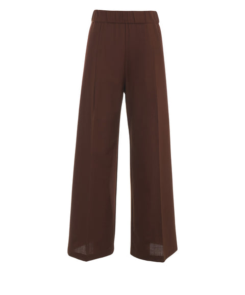 Pantaloni palazzo in misto lana
