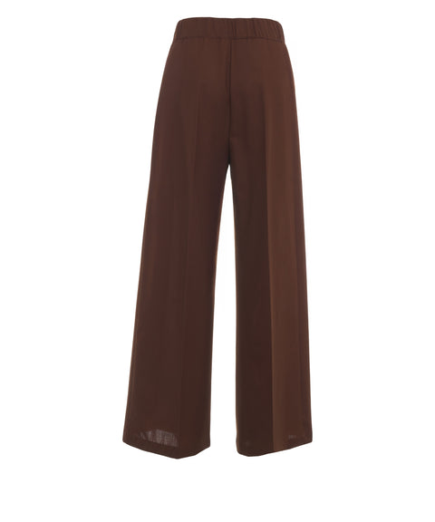 Pantaloni palazzo in misto lana