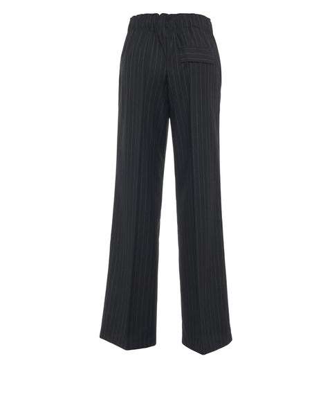 Wool blend trousers
