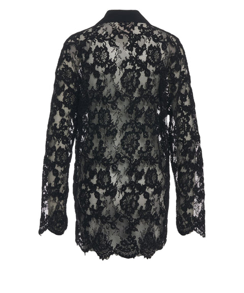 Bluse mit Spitzendesign