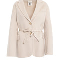 Coat with waist belt