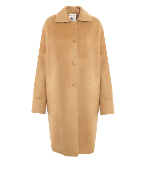 Cappotto in lana e alpaca
