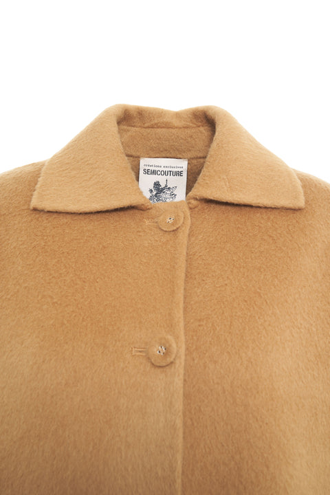 Cappotto in lana e alpaca
