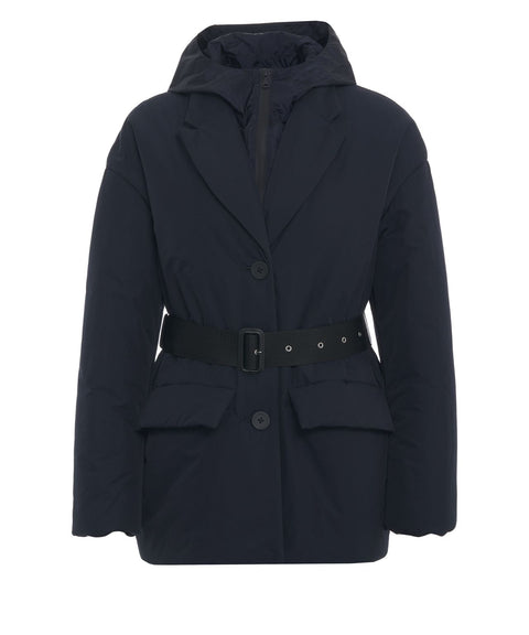 Giacca puffer con cintura