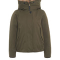 Parka with detachable fur trim