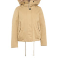 Parka with detachable fur trim
