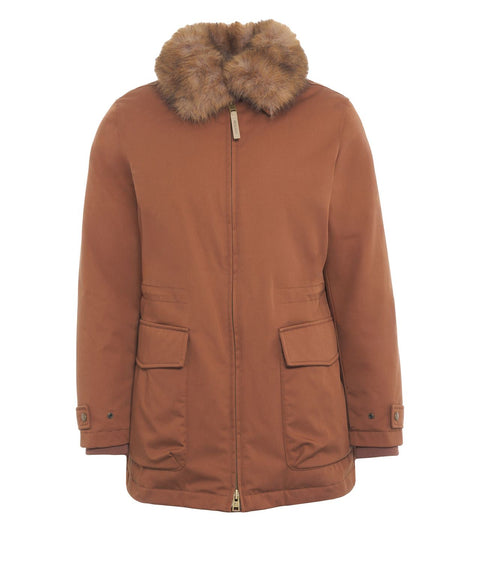 Parka mit Kunstpelzkragen