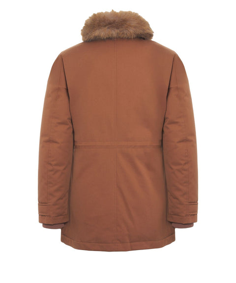 Parka mit Kunstpelzkragen