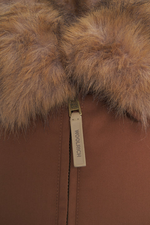 Parka mit Kunstpelzkragen