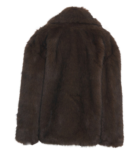 Jacke aus Kunstpelz